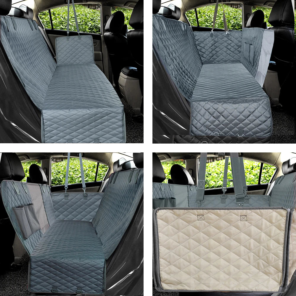 Dog Car Seat Cover Waterproof Pet Travel  Carrier Hammock Car Rear Back Seat Protector Mat Safety Carrier.