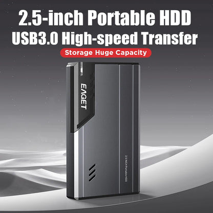 2.5" Portable External HDD, 500GB/1TB USB 3.0 for PC, Mac, Consoles & TV.