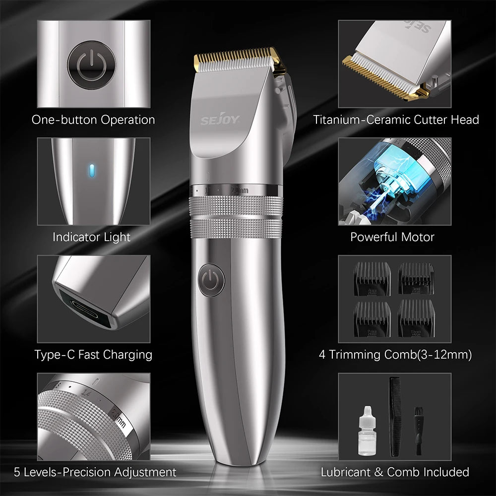 Electric Trimmer Rechargeable Cordless Shaver (OiI Not Included)）