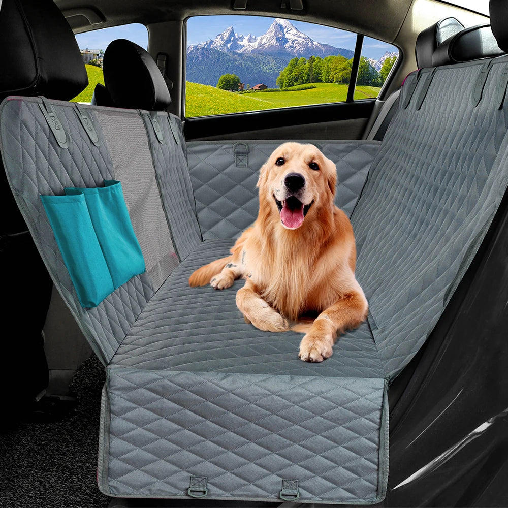 Dog Car Seat Cover Waterproof Pet Travel  Carrier Hammock Car Rear Back Seat Protector Mat Safety Carrier.