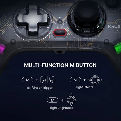 Wired Xbox Controller with Hall Effect Joystick for Series X|S & One.