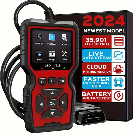 2024 Advanced OBD2 Scanner & Engine Code Reader for Check Engine Light.