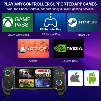 Telescopic Wireless Gamepad for iOS/Android, Bluetooth Controller.